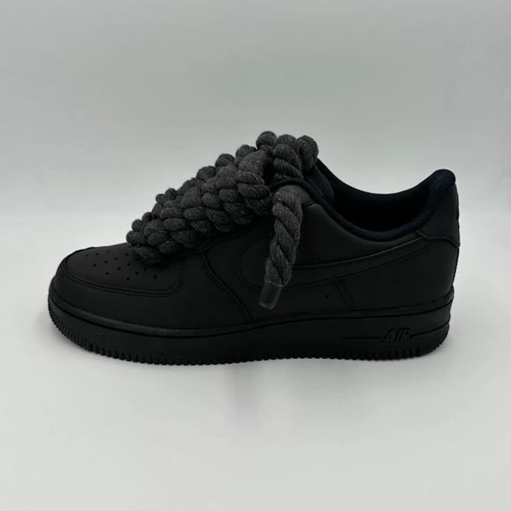 Nike Air Force 1 Black Ropes