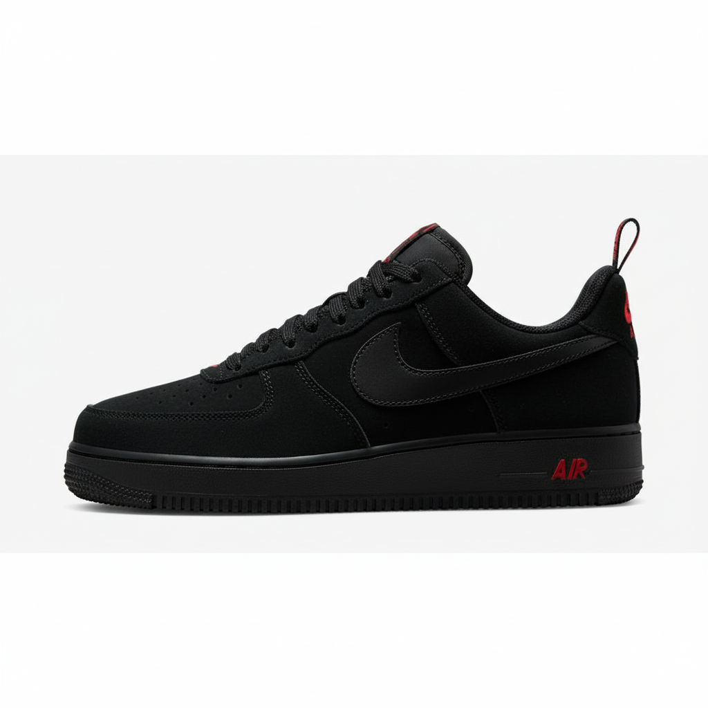 Nike Air Force Black Red