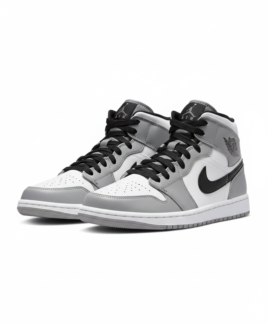 Jordan 1 Mid Light Smoke Grey