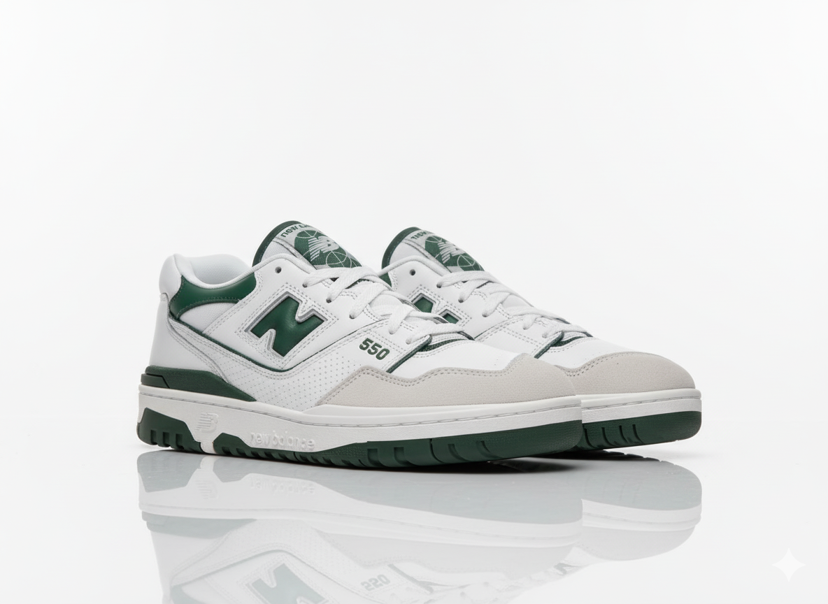 New Balance 550 Green White