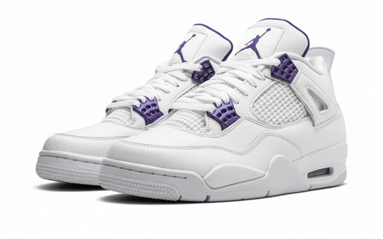 Jordan 4 White Purple