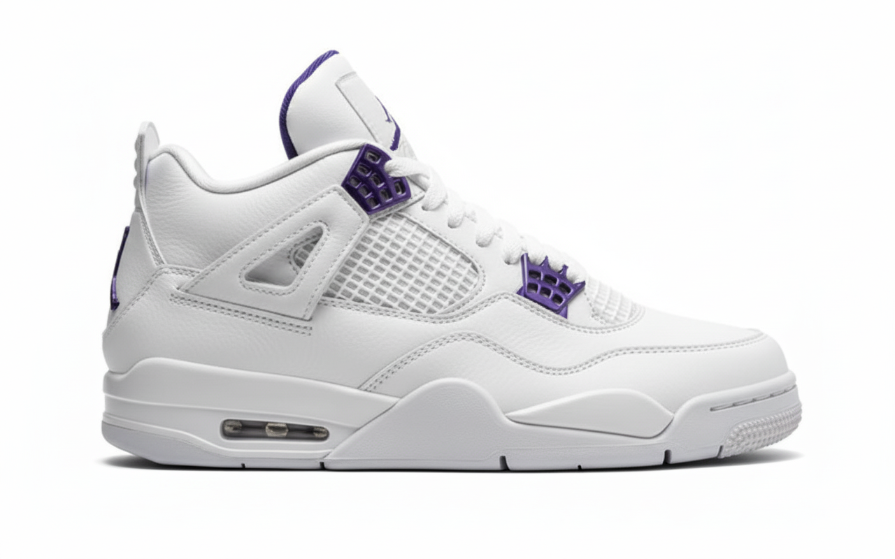 Jordan 4 White Purple